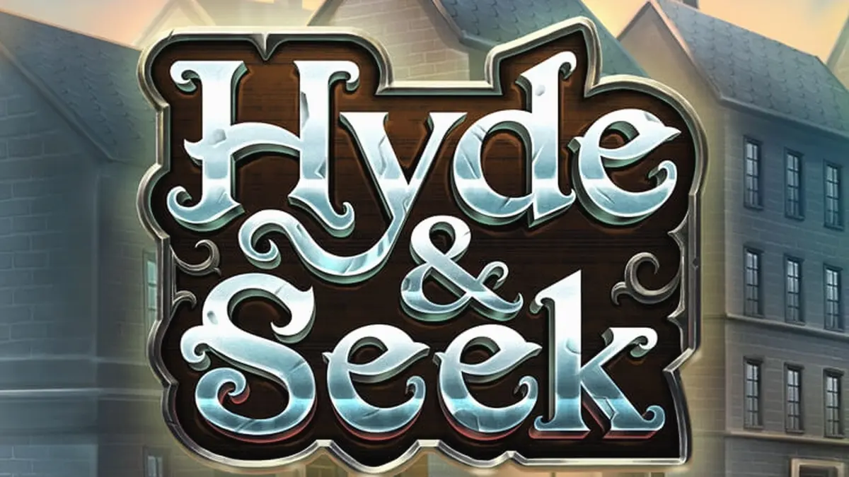 Interface do jogo de slot Hyde & Seek com temática sombria e elegante