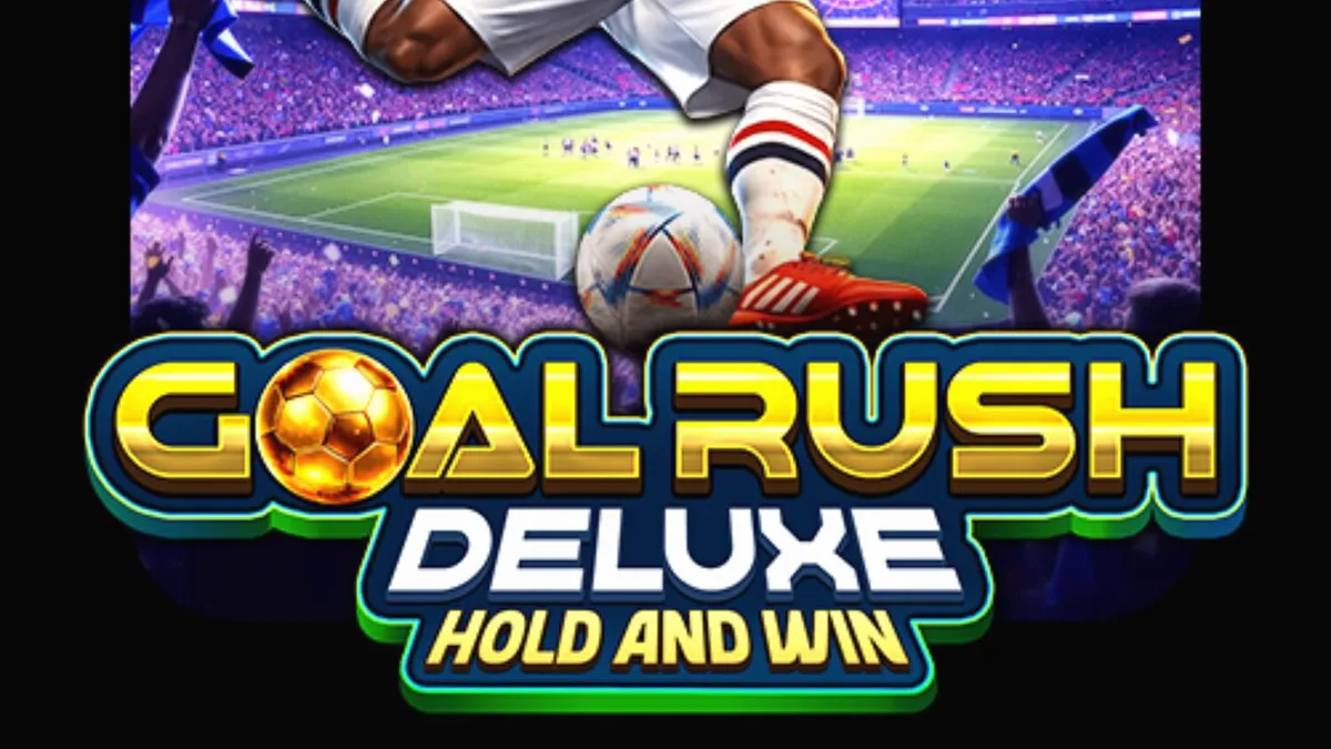 Interface do jogo Goal Rush Deluxe Hold and Win em um smartphone